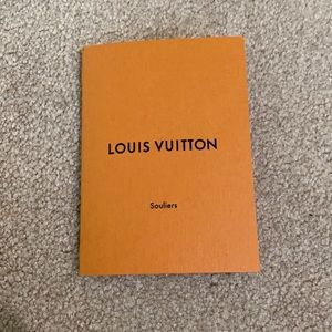 Louis Vuitton shoe care booklet